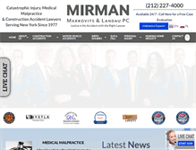Tablet Screenshot of mirmanlawyers.com